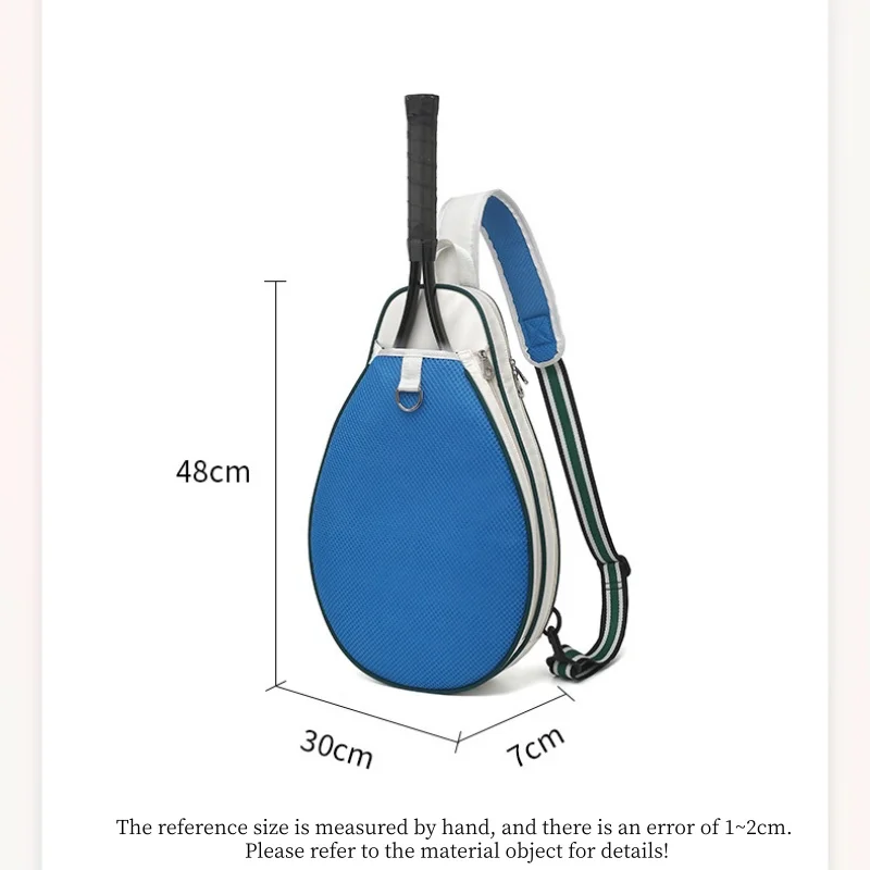 Portable Tennis Bag Badminton Racket Bag Large Capacity Sports Single Shoulder Tenis Racquet Sport Backpack Widen Shoulder Strap view 6