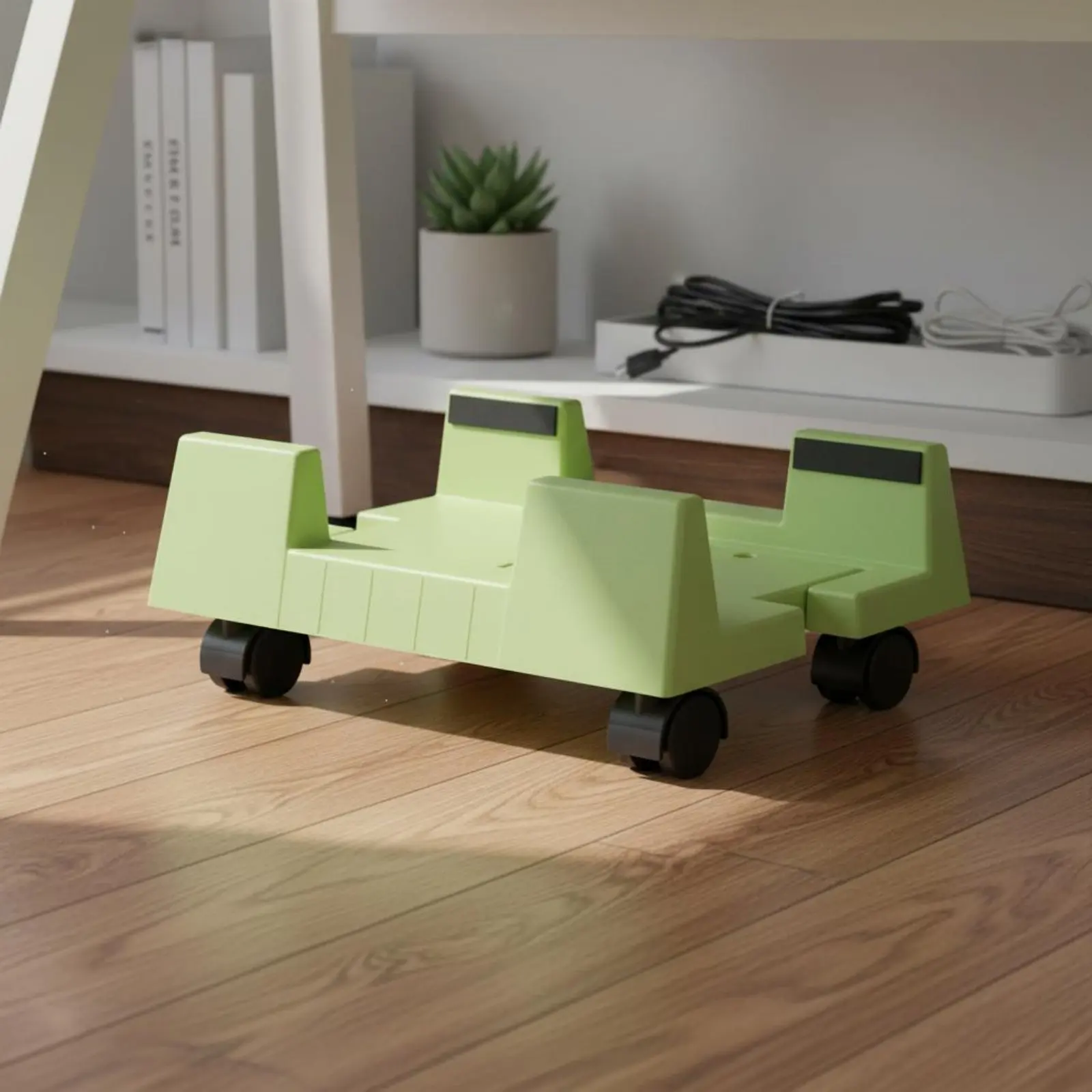Processor Unit Base Base with Wheels Easy to Move Rolling PC Stand Computer Cabinet Dolly Sturdy ABS Plastic Mobile Processor