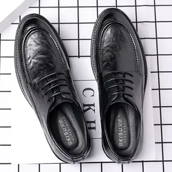 Genuine Leather Men's Dress Shoes High Quality Business Formal Oxfords Footwear Man Leather Shoes for Men Loafers Zapatos Hombre