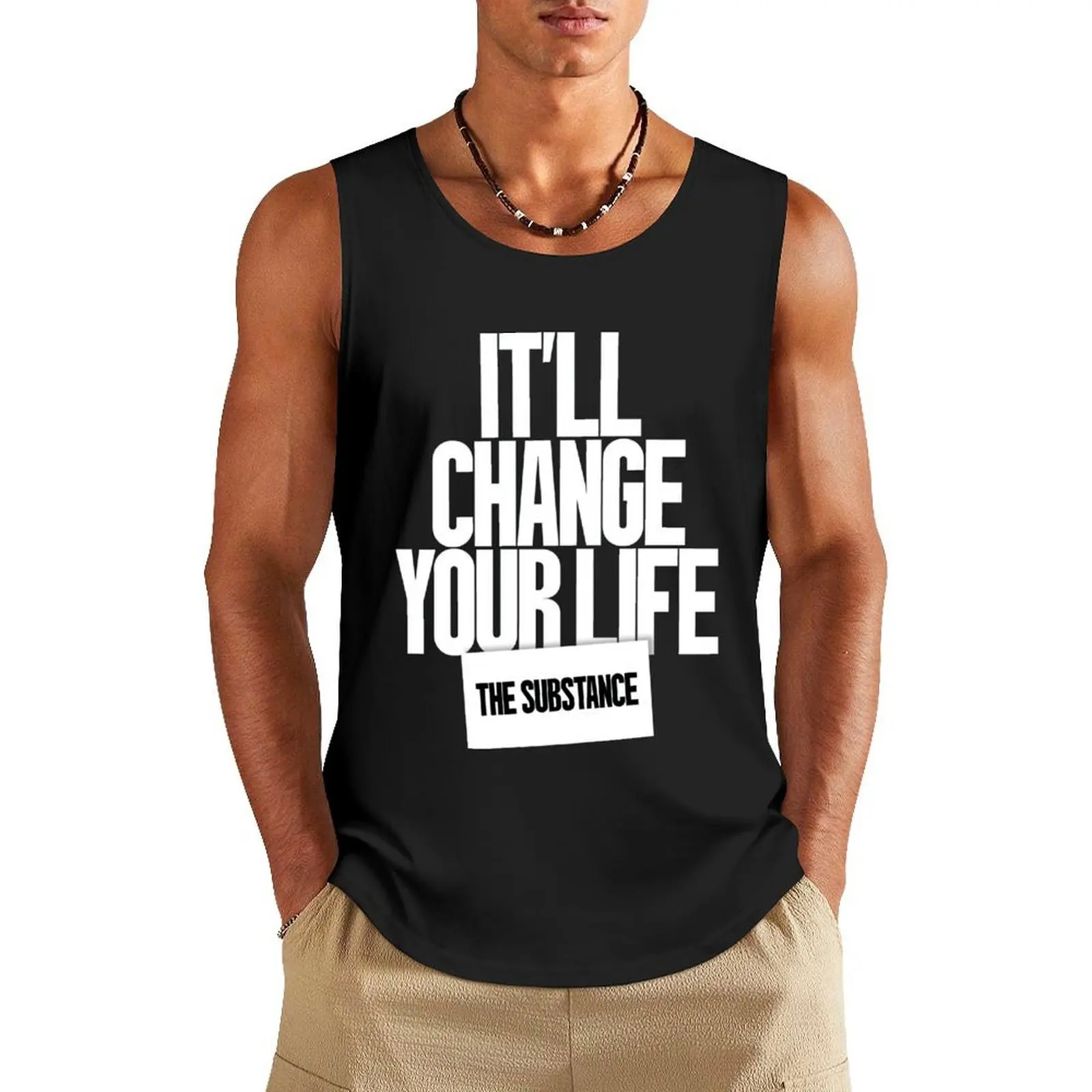 

It's Will Change your life The Substance Tank Top Sports shirt man tops gym shirt men Men gym sportswear