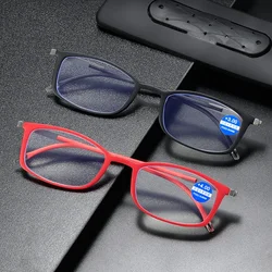 Portable Ultra Thin Reading Glasses with Phone Stands Glasses Case Mini Wallet Presbyopia Eyeglasses Full Frame +1.5 +2.0 +2.5
