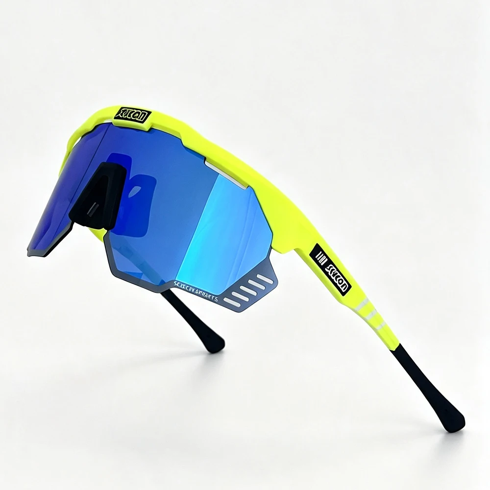 SCICON Fahrradsonnenbrille, TR-90, UV400, HD-Gläser, MTB-Fahrradbrille für Herren, Outdoor-Sport, winddicht, Damen-Rennradbrille. – Detail 8