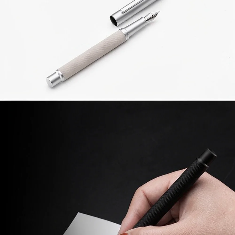 Classic Samurai Style Metal Fountain Pen Gift Box Office Stationery Set Smooth Writing Instrument For Executive Business Gifts