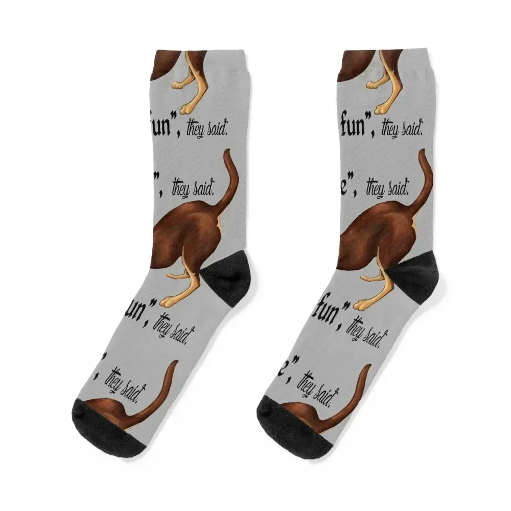 Get a Kelpie - it will be fun! Socks warm winter cycling anime Socks Male Women's