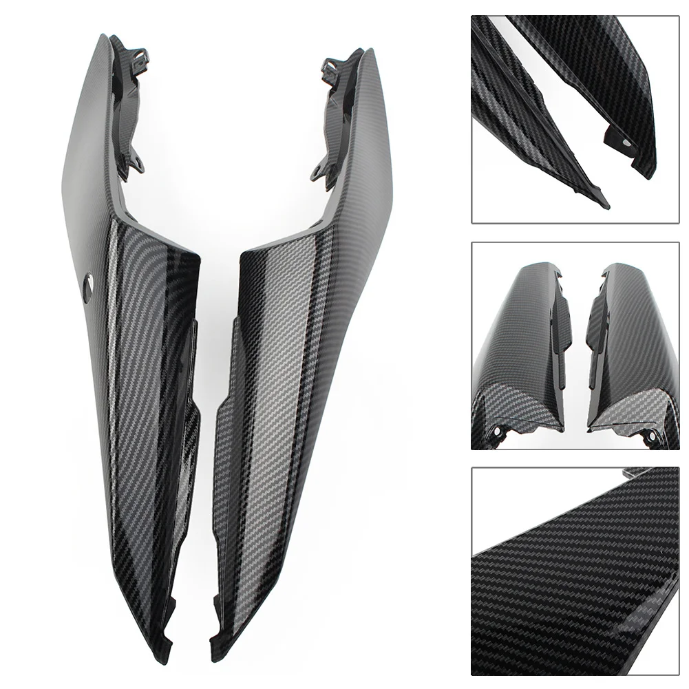 

Carbon Fiber Pattern Motorcycle Gas Tank Side Trim Cover Fairing For Yamaha YZF R3 2019 2020 2021 ABS Plastic