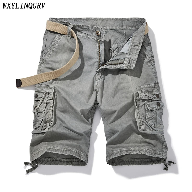 

Men Summer Brand Casual Vintage Classic Pockets Cargo Shorts Men Fashion Cotton Multicolor Multiple Pocket Camouflage Men Shorts