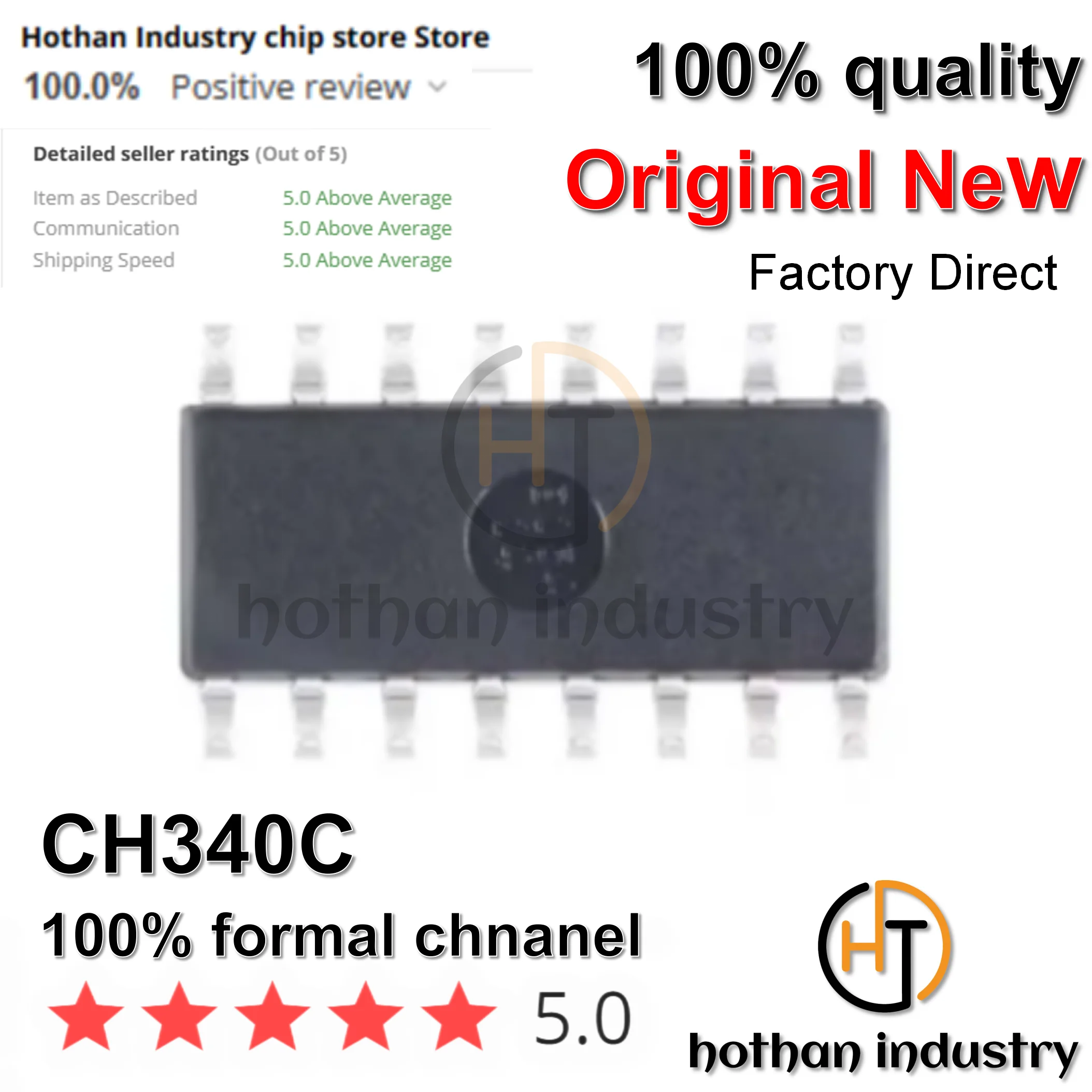 (10-100PCS) 100% NEW Original  CH340C SOP-16 USB to serial port IC chip with built-in crystal oscillator brand