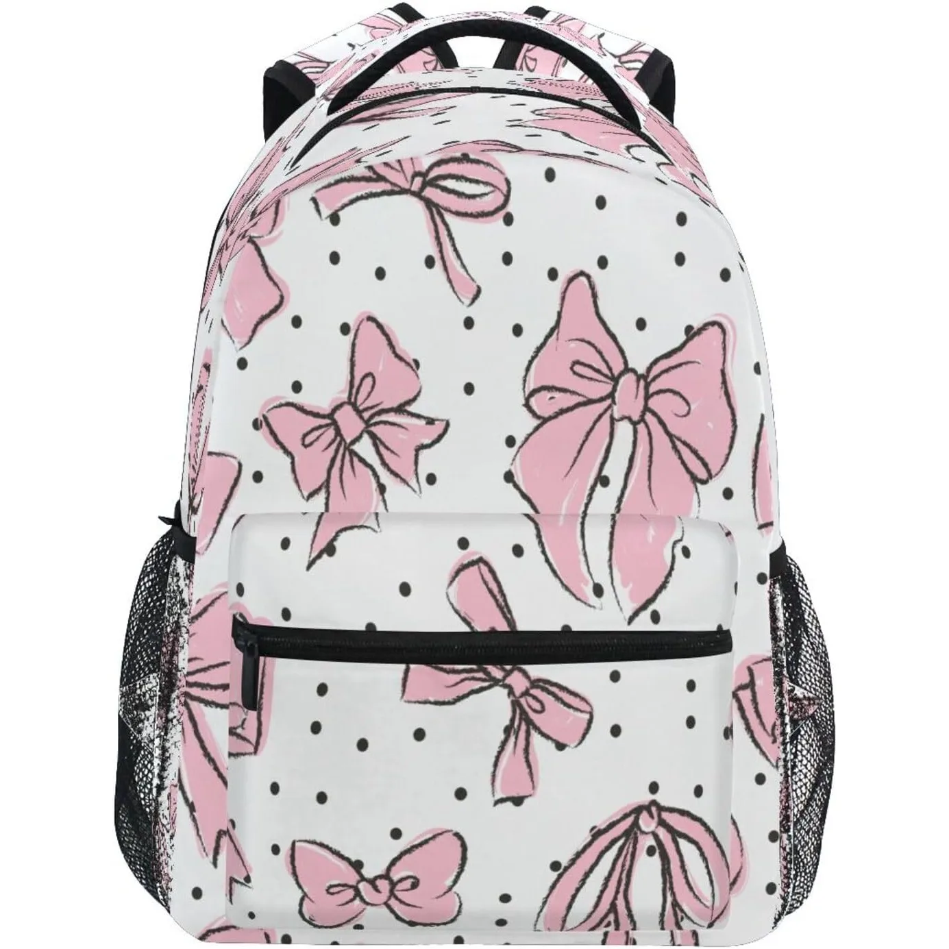 

Bow Pink Backpack Water Resistant Laptop Backpack Travel Casual Daypack Casual Daypack for Travel Outdoor Camping