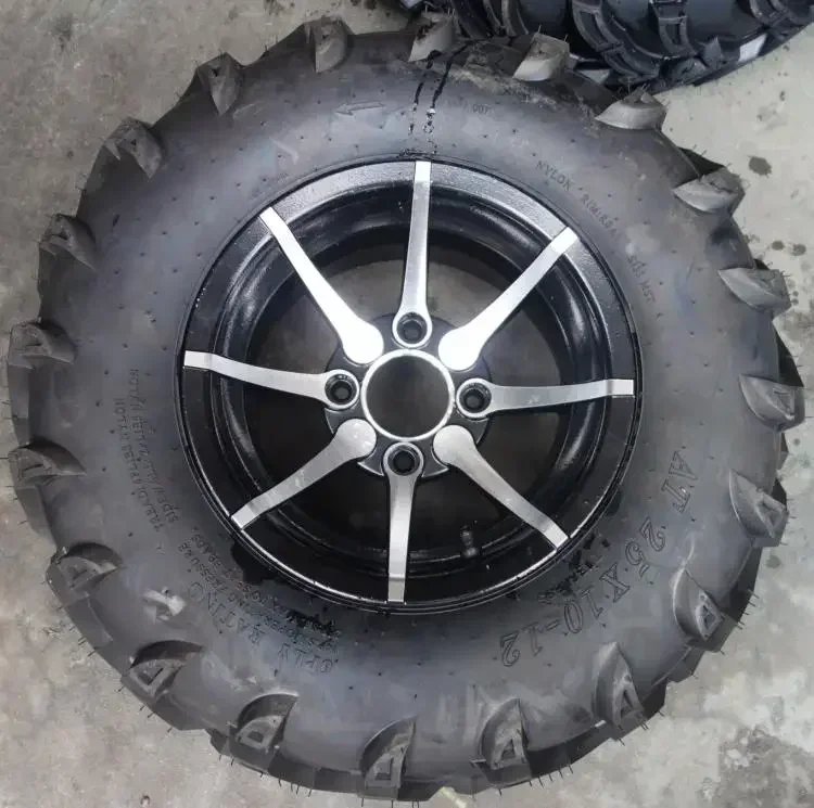 Aluminum 12 Inch Wheel Rim Alloy With Tubeless Tyre For 200cc 250CC ATV Quad Golf Car Buggy Drift Trike Off-Road 4 Wheeler