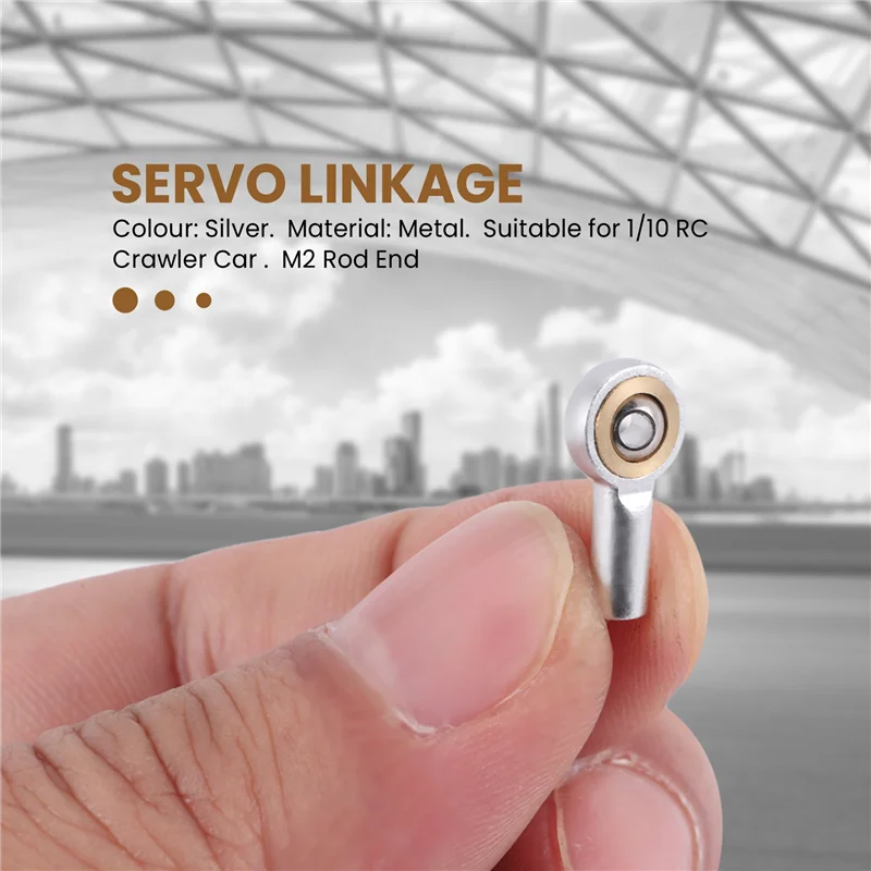 A19Q-10Pcs Metalowy końcówka drążka kierowniczego M2 Przegub kulowy Łącznik kulowy do HSP Tamiya Mini 4WD RC Samochód Ciężarówka Gąsienica Łódź Samolot