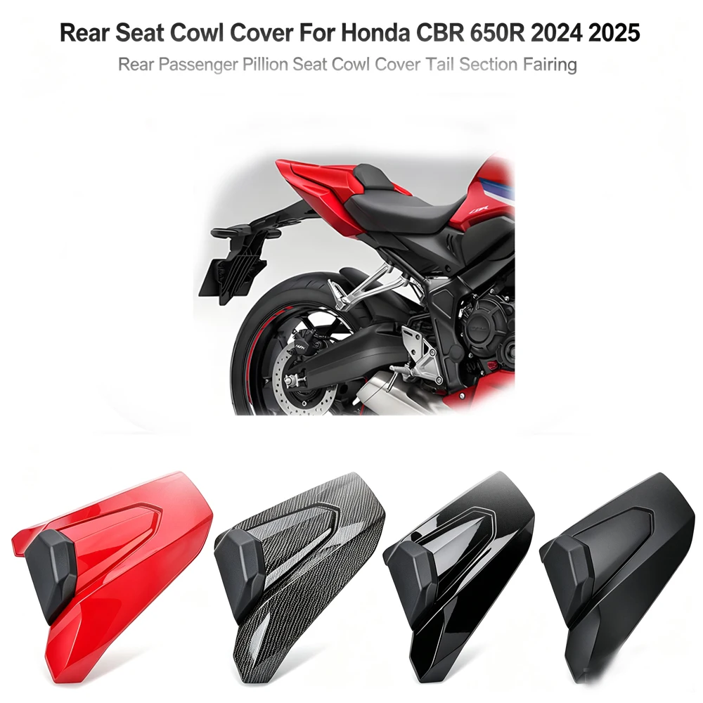 Rear Seat Cowl Cover For Honda CBR 650R 2024 2025 Rear Passenger Pillion Seat Cowl Cover Tail Section Fairing