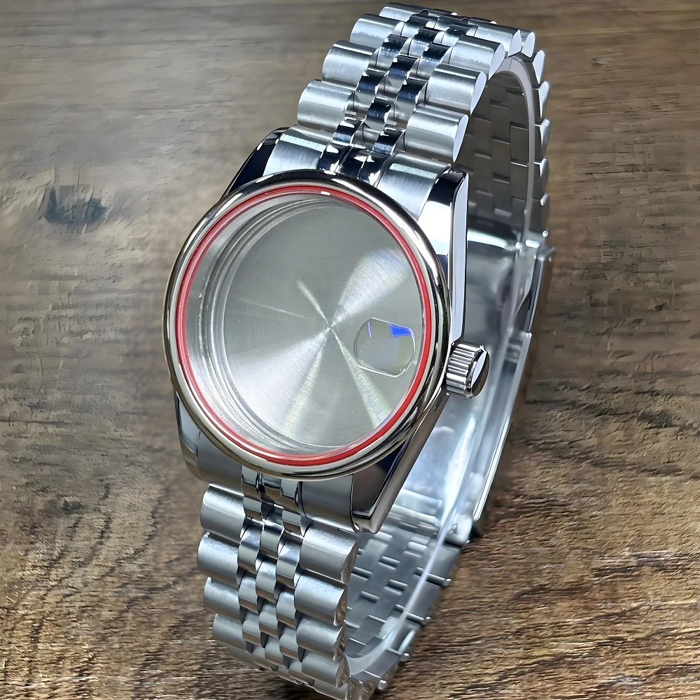 

36mm/39mm nh35 watch Metal case nh35 watch SK Mod NH35 Case Sapphire Glass Parts Replacemet Case Fit NH34 NH35 NH36 Movement