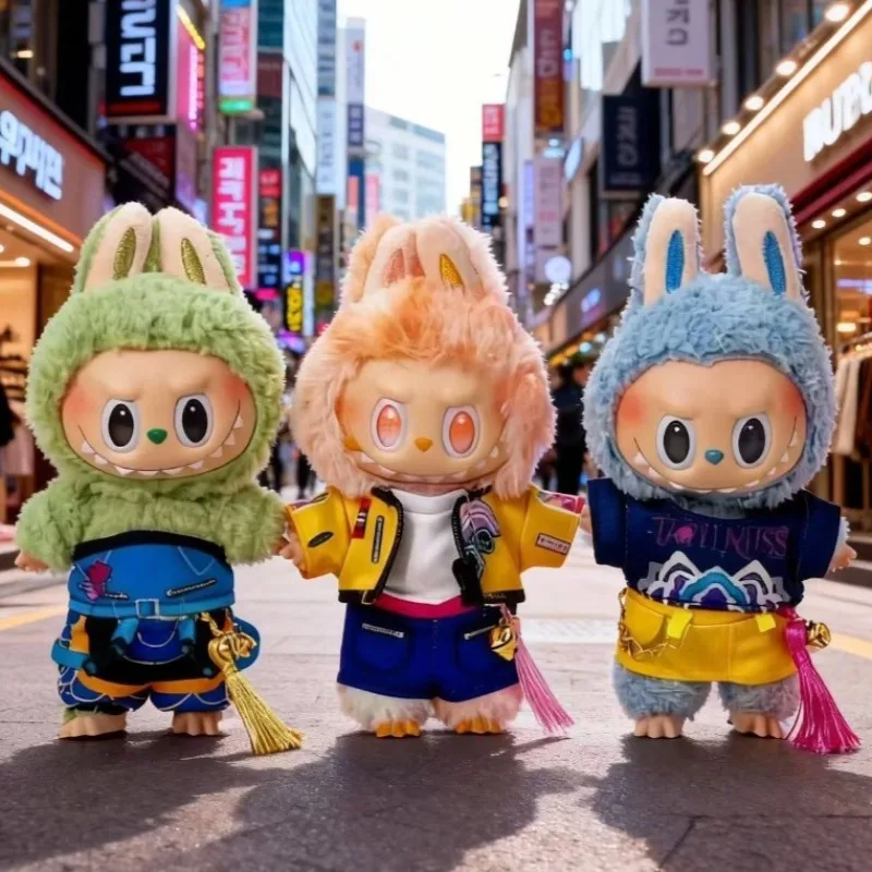 

KPop Demon Hunters Doll Clothes for Labubu Rumi Zoey Mira Cartoon Costume Outfit Hot Mini Plush Doll Clothing Accessories Gifts