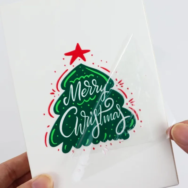 12cm 200 Pcs Custom Cold Transfer Stickers Personalized Logo No Heat Required Decals for Bottle Laptop - view 3