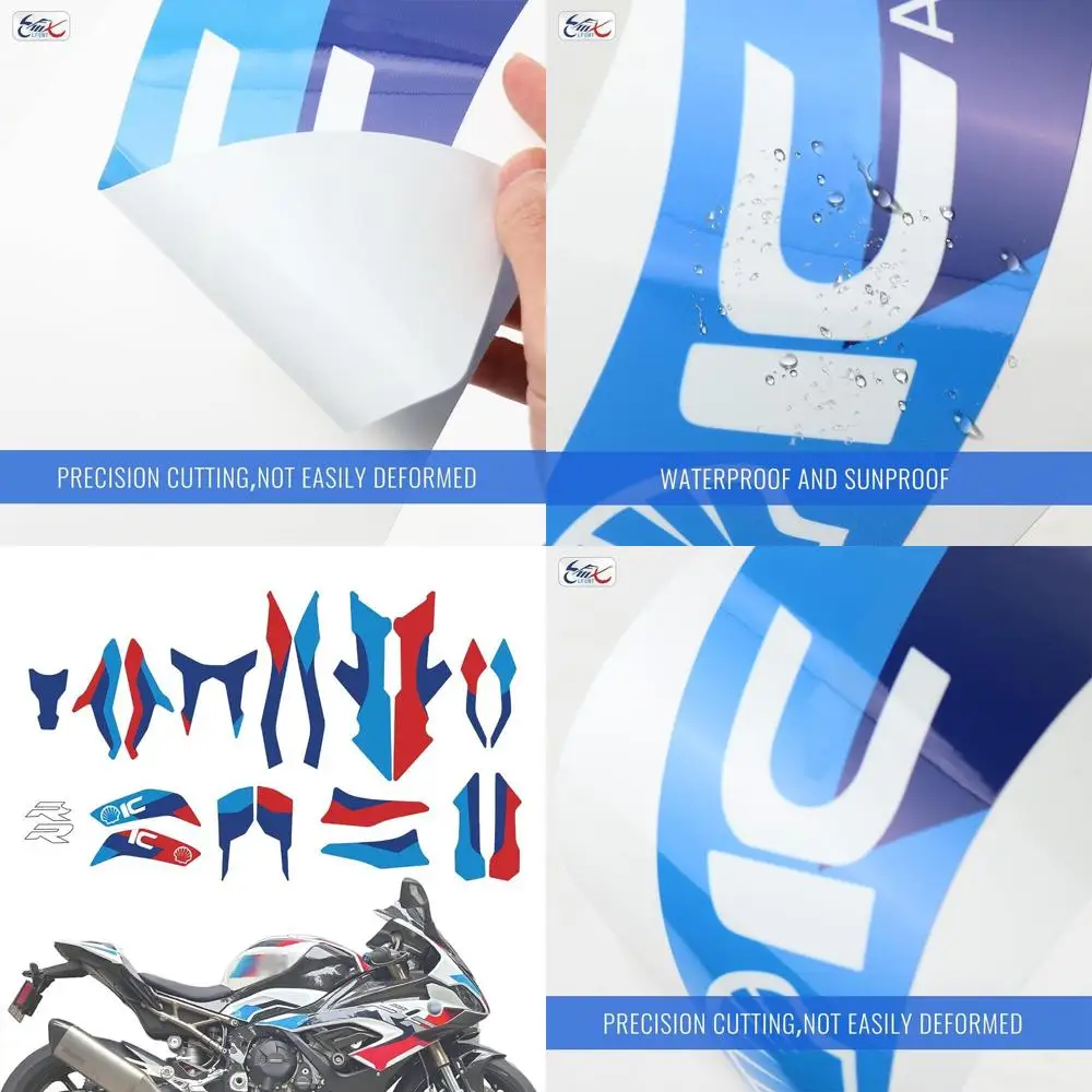 

Аксессуары для наклеек на мотоцикл, совместимые с BMW S1000RR M1000RR 2019-2024, модифицированная водонепроницаемая наклейка для автомобиля