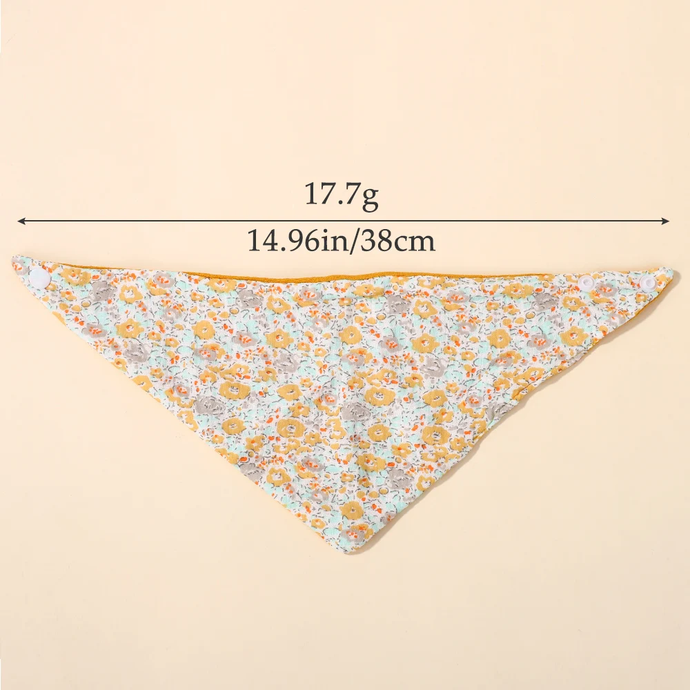 10 قطعة/الوحدة لون عشوائي إرسال Pringting زهرة المرايل آمنة القطن لعابه منشفة الرضع طفل القماش منديل حماية