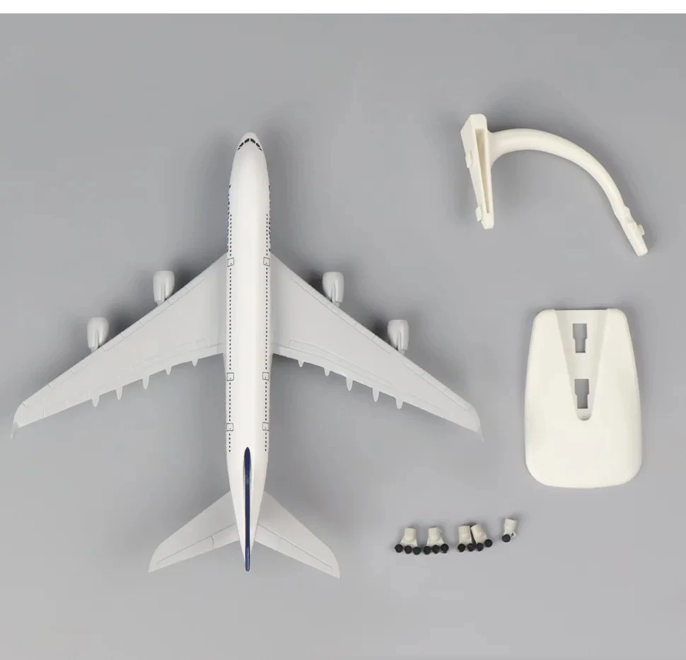 20cm Lufthansa A380 Airplane Model Miniature Plane Alloy Metal A380 Airlines Diecast Airplanes Aircraft & Wheels For Collections