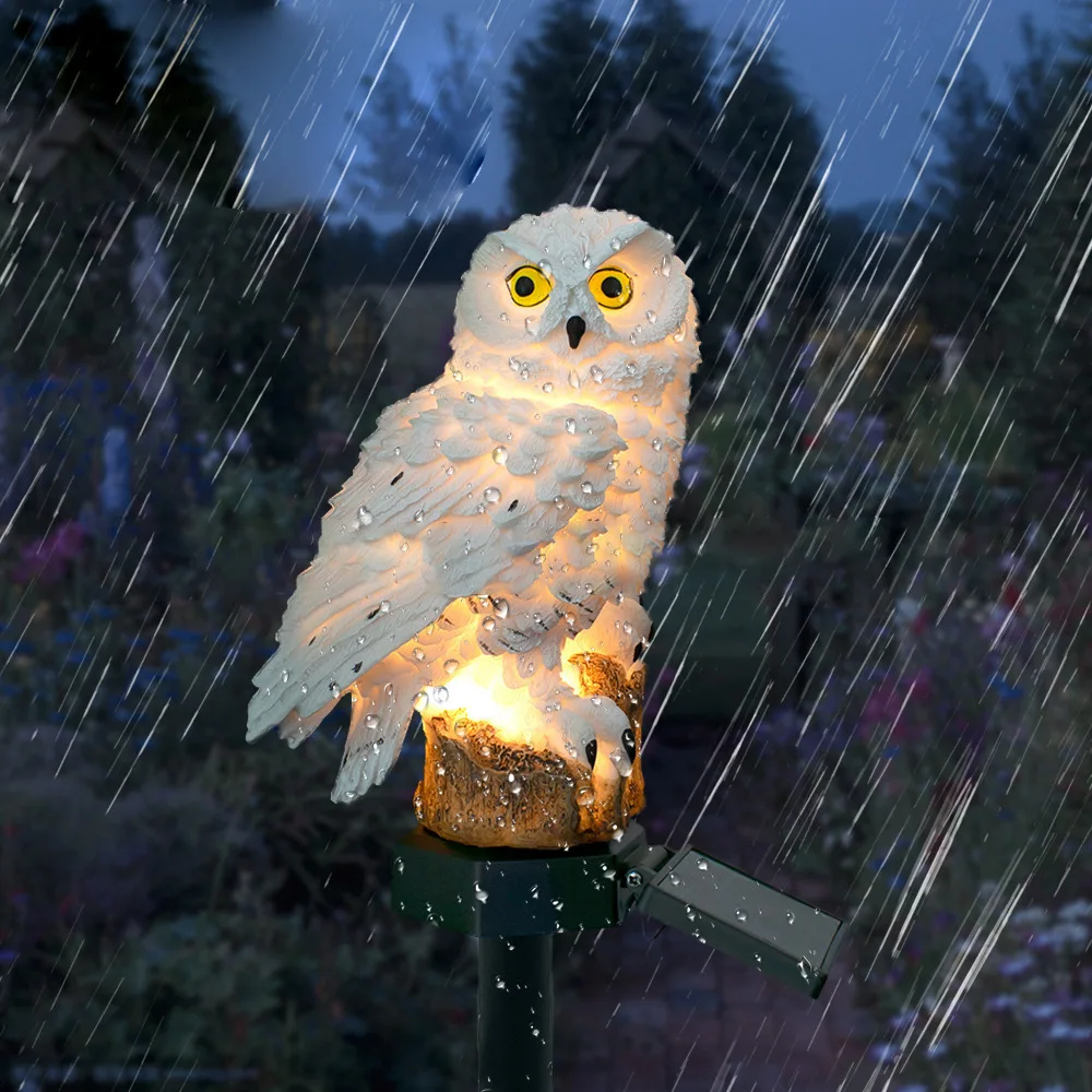 Solar Lamp Owl Animal Solar Garden Lights Solar Powered Solar LED Light Outdoor Garden Decoration Lamps Waterproof Solar Lights