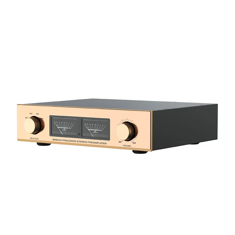 Engraved Golden Throat C- 245 Line Full Balance Remote Control Front Stage Power Amplifier HiFi Fancier Grade Preamplifier