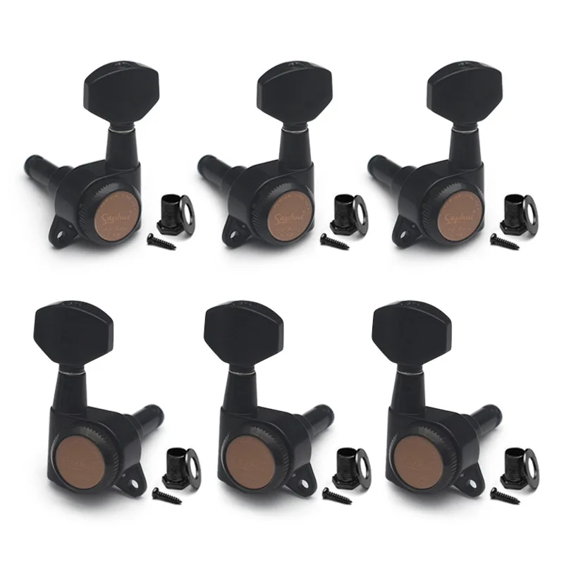 1:18 Guitar Closed Self-Locking Tuners, All Metal Electric Guitar Machine Heads, High Quality Tuning Keys for Guitar
