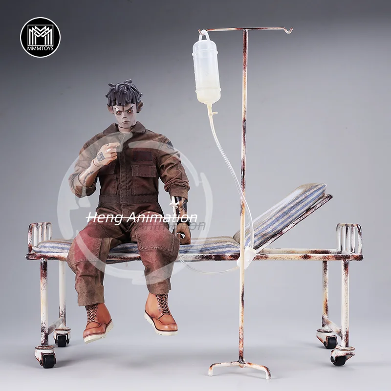

Mmmtoys 1/6 Scale Abandoned Ward Bed Single Hospital Bed Stretcher Scenario Simulation Model Action Figure Display Piece Props