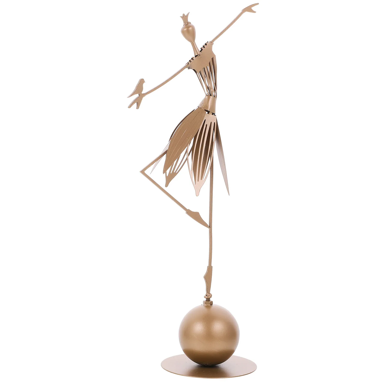Garden Decorations Outdoor Dancing Metal Ornaments Statue for Home Ballet Dancer Statues