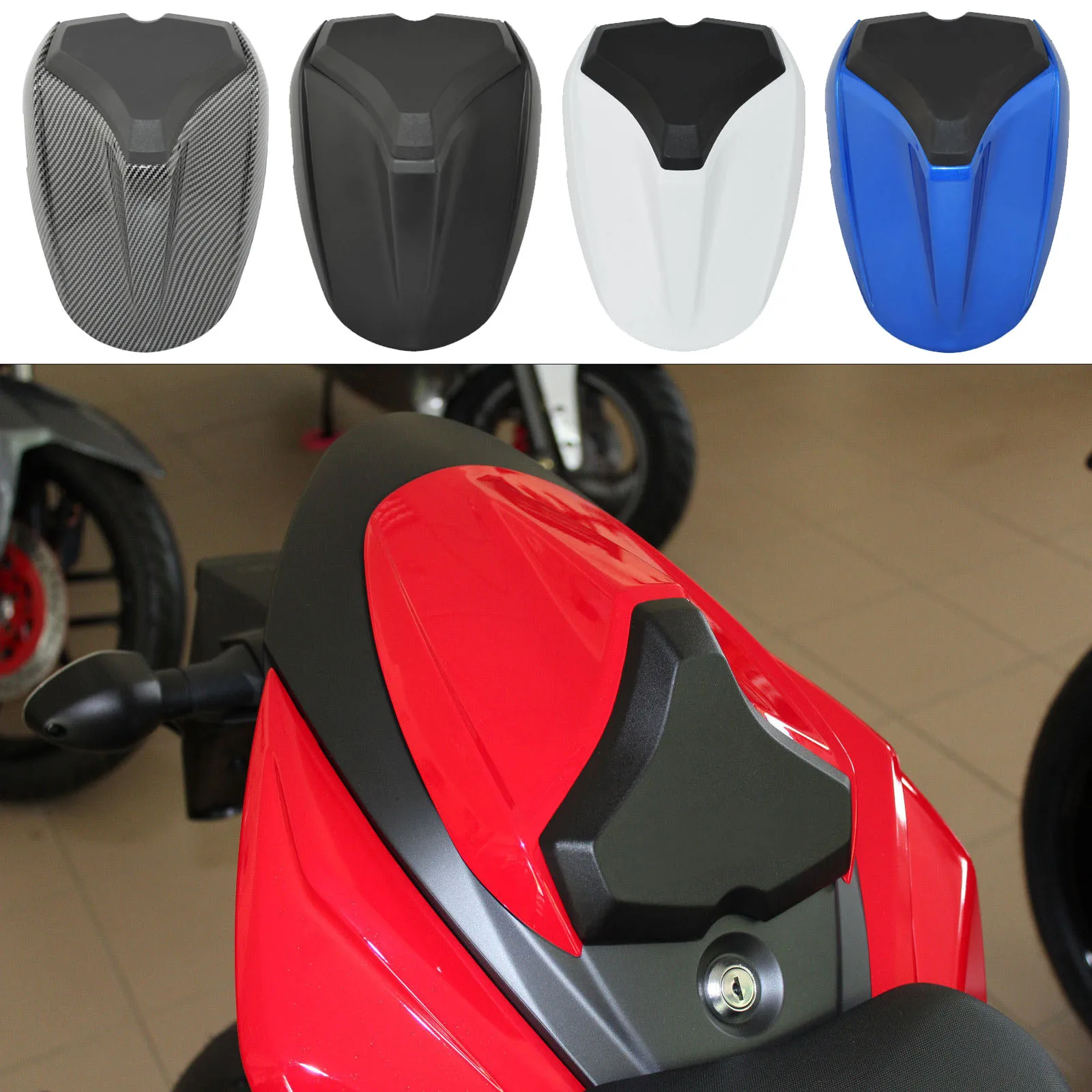 

waase Motorcycle Passenger Pillion Rear Seat Cover Solo Fairing Cowl For SUZUKI GSXS GSX-S 750 Z 750Z GSXS750 GSXS750Z 2017-2022