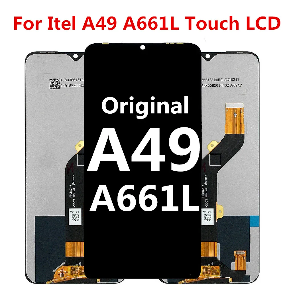 Original test 6.6'' For Itel A49 A661L touch LCD Display Touch Screen Digitizer Replacement