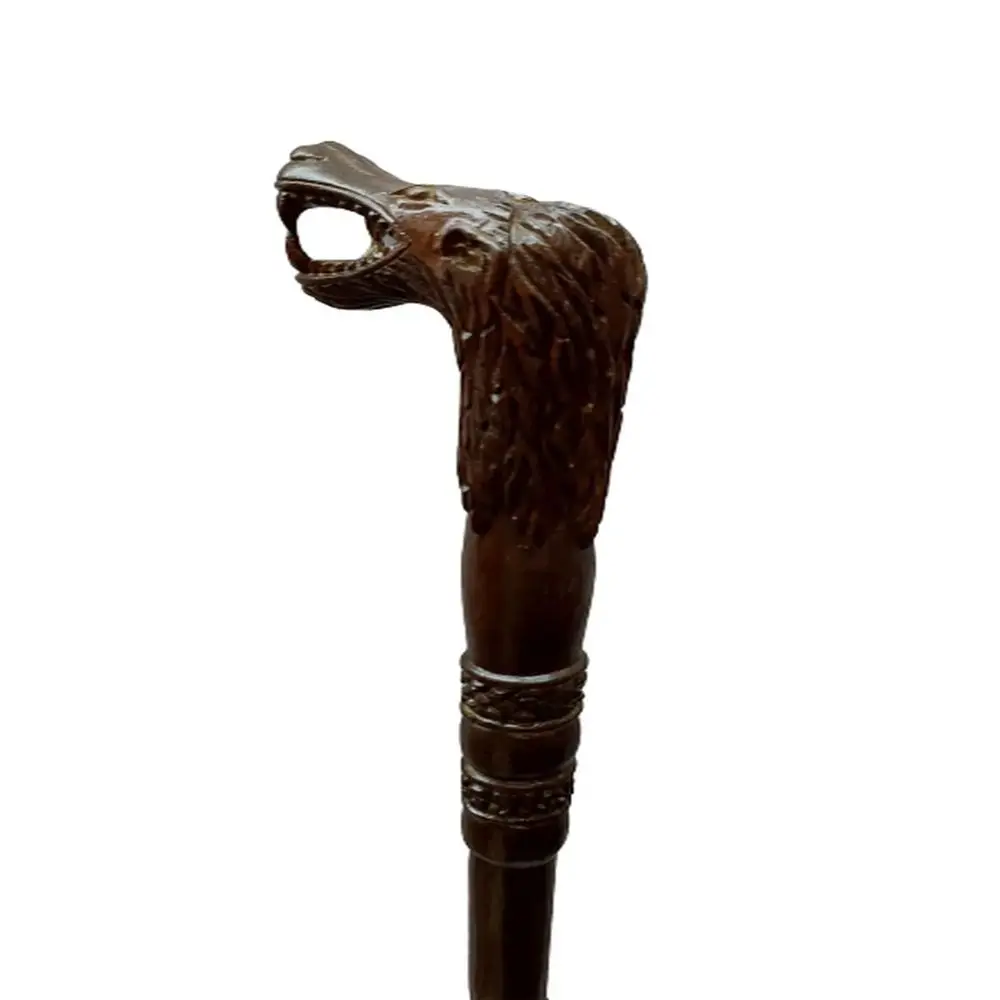 Palo Modular modelo Lion, accesorio ASA BASTON WORLD, Color nogal