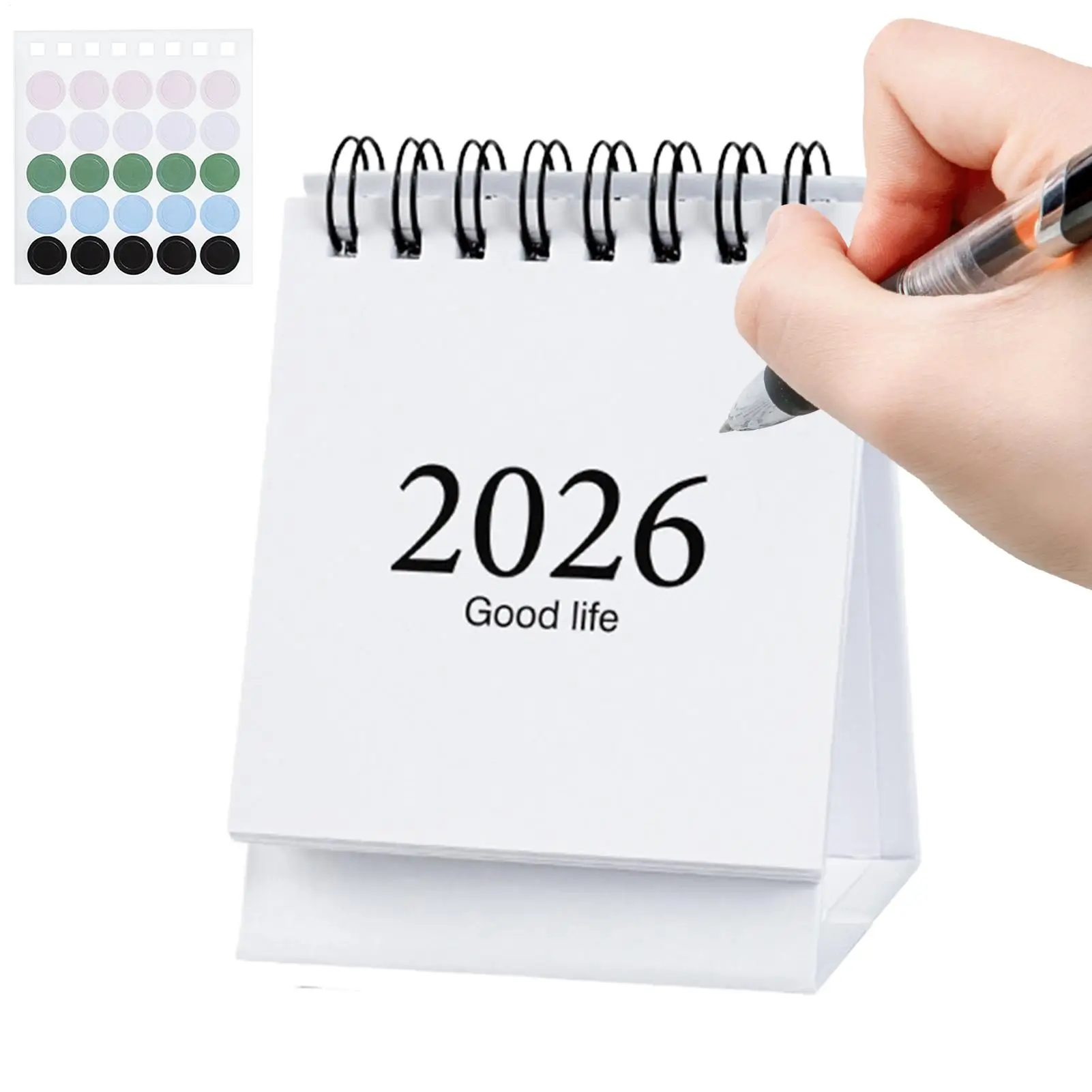 Mini Pocket Calendar Jan. 2026 To Jul. 2027 Planner Standing Desktop Calendar Small Desktop Calendar For Workplace Study