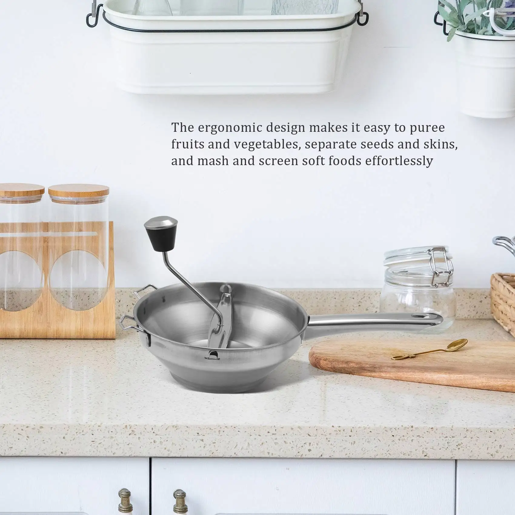 T35C ステンレス鋼ロータリーフードミルピューレや野菜のスープを作るのに最適家庭用キッチンツール