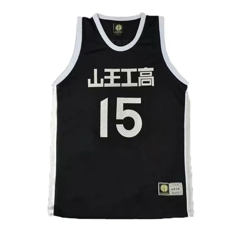 Sannoh Anime Shohoku School Basketball Team Jersey Black Akita Eiji Sawakita Jersey Tops Sports Wear Uniform Cosplay Costume