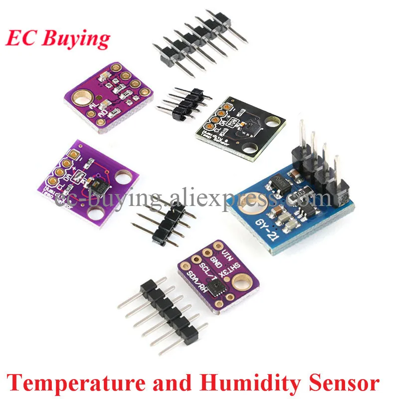 SHT21 SHT30 SHT31 Si7021 Temperature and Humidity Sensor Module IIC I2C HDC1080 GY-213V-HTU21D GY-SHT30-D GY-SHT31-D For Arduino