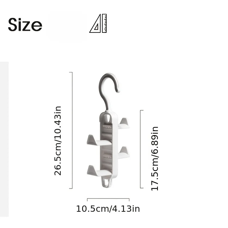 Multi-layer Hanger Hooks Wardrobe Clothes Scarf Bag Hat Organizer Hanging Rack Closet Hanger Home Space Saving Storage Hooks