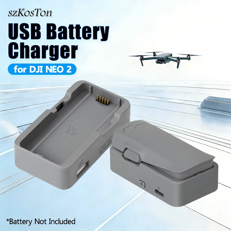 

Зарядное устройство-концентратор (Power Bank) для аккумуляторов DJI NEO 2, комплект зарядной станции для дрона DJI NEO 2, аксессуары