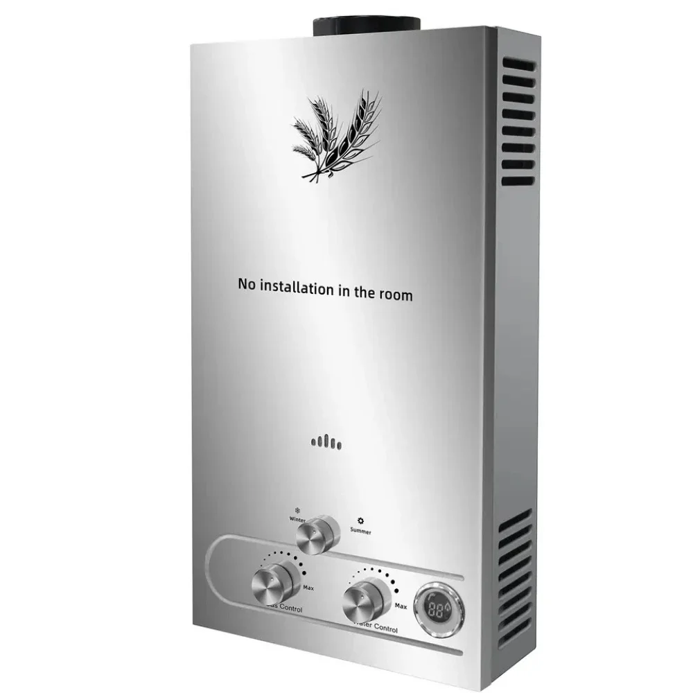 

SIHAO LPG Water Heater 6L 8L 10L 12L 16L 18L Liquefied Petroleum Gas Tankless Stainless Steel Boiler Outdoor Camping Appliance