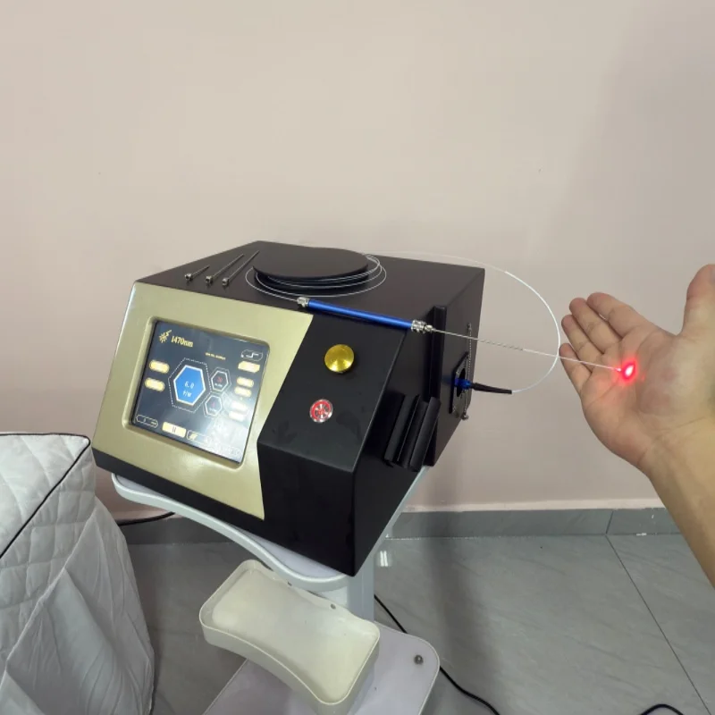 New 1470 Fiber laser Dissolved Fat Lose Weight 980NM  Remove Spider Veins Nail Fungus Face Removing Red Blood Silk 2 Wavelengths
