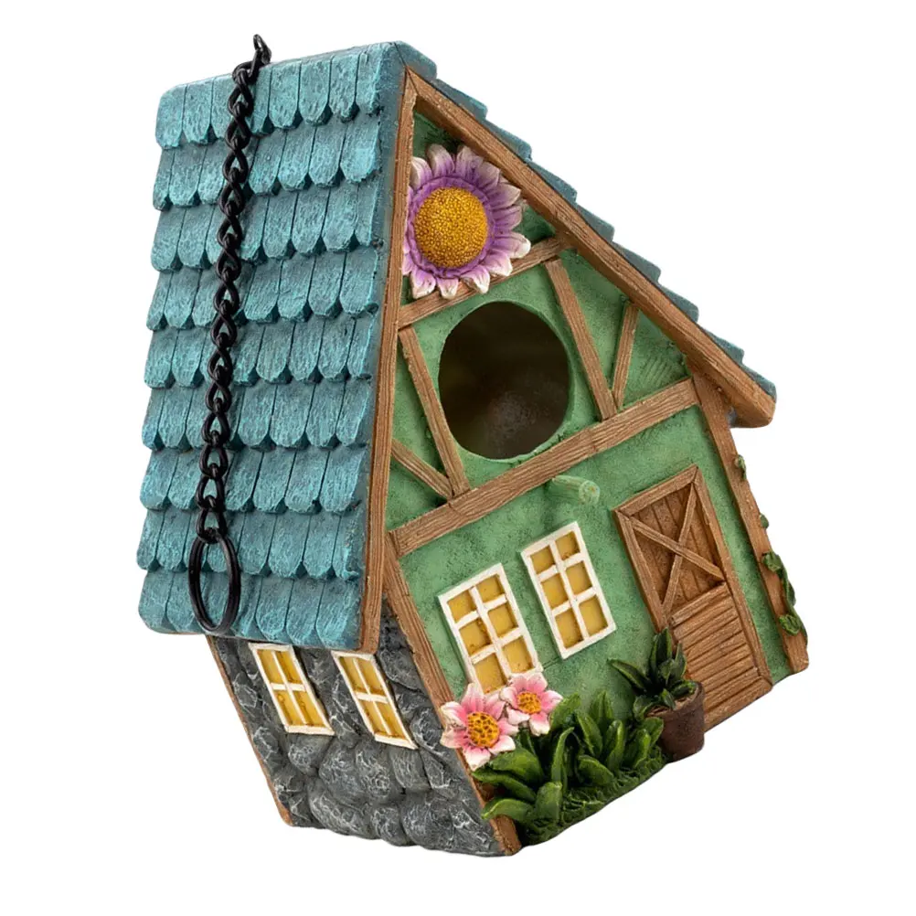 

1Pcs Creative Handicrafts Bird Hut Safe Hideaway for Birds Garden Porch Balcony Decoration Handmade Bird Nest Home Decoration