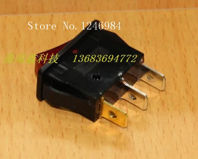 [SA]Power switch HIGHLY HIGHLY red illuminated rocker R11-3BL long flat rocker switch R11-00--100PCS/LOT