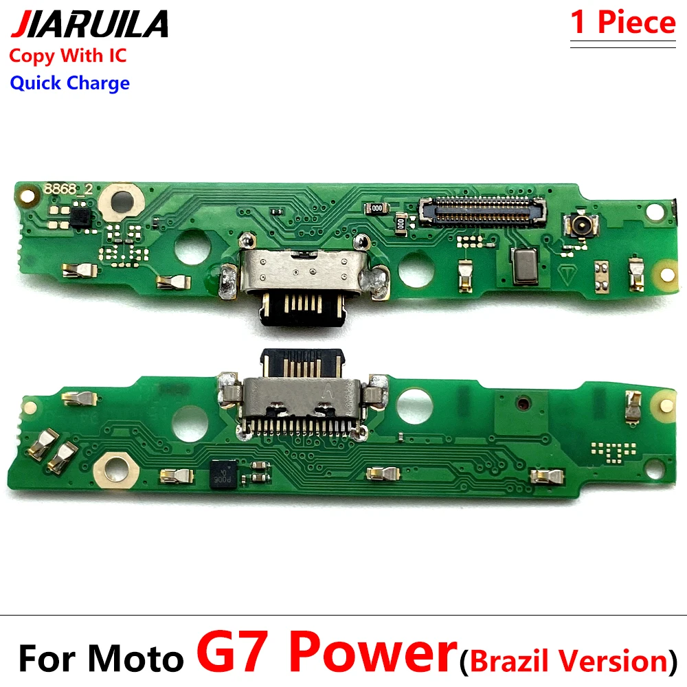 New For Motorola Moto G50 G9 Power G6 G7 G8 Play Plus USB Charging Port Board Dock Flex Cable Microphone Module Connector Parts