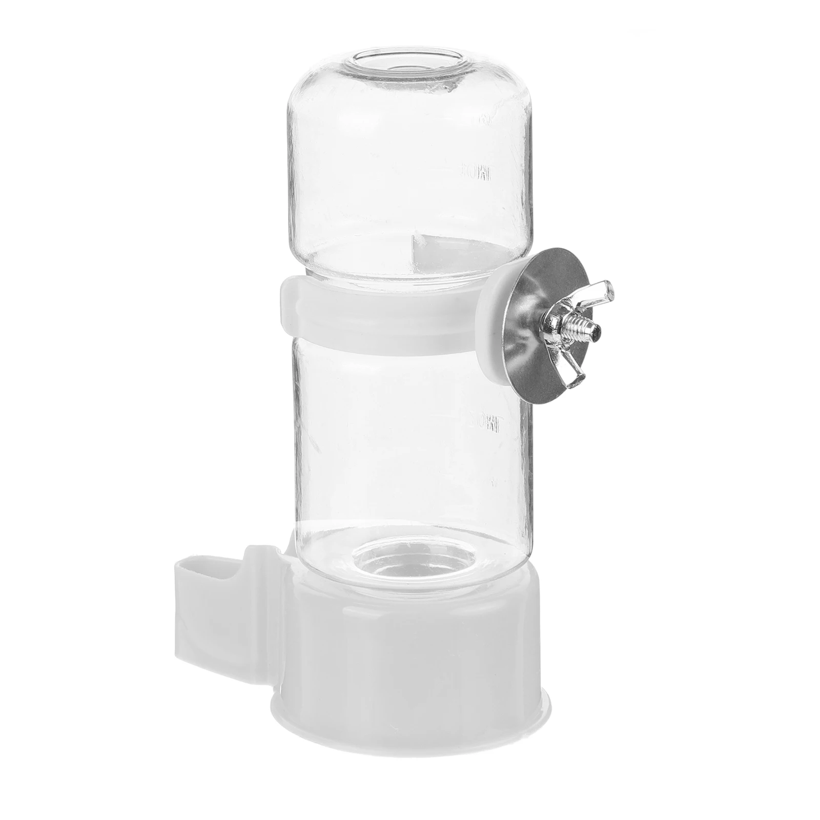 

Large Bird Drinker Feeders Parakeet Dispenser Drinking Bottle White Waterer Cage