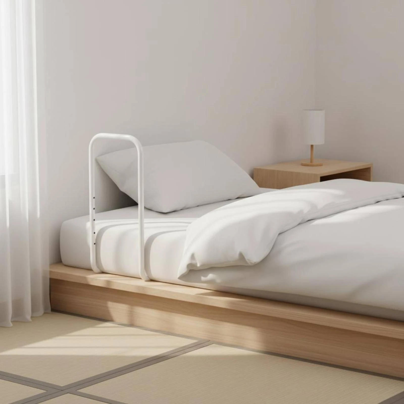3 Pieces Tatami Bed Headboard Stand Anti-Fall Headboard Support Frame Bed Backrest Frame Easy to Install Thickened