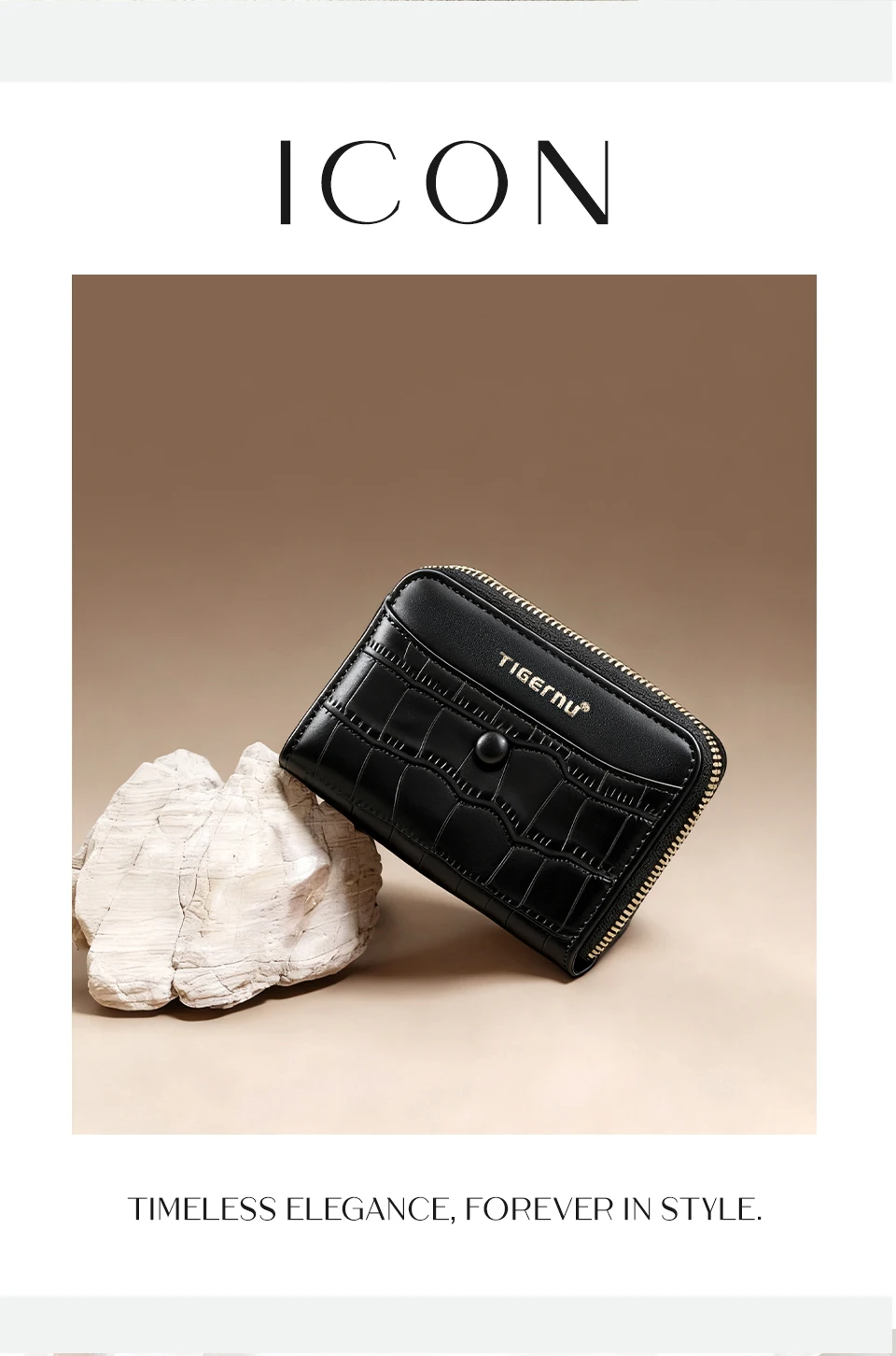 Tigernu Neue Geldbörse Frauen Mode Kurze Brieftasche Aus Echtem Leder Leichte ID Karte Halter Reise Bargeld Münze Tasche Mit Reißverschluss – Detail 10