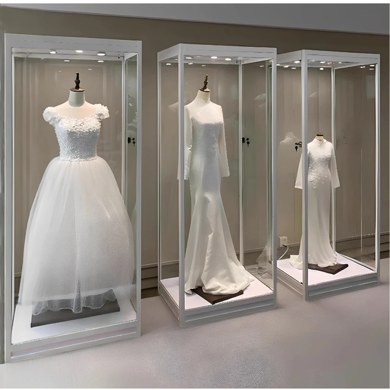 

Dresses, wedding dresses, model display cabinets, swimsuits, underwear, glass display cabinets, men's and women's Chinese suits