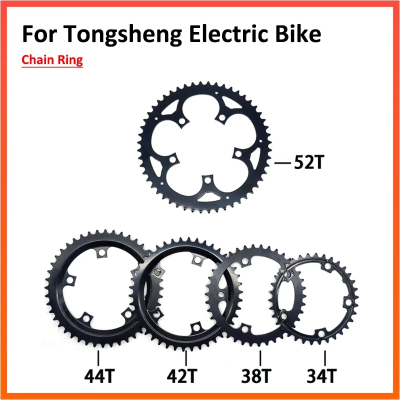 Chainwheel Chain Ring For Tongsheng TSDZ2 Mid-Drive Motor Electric Bicycle Bike E-bike Black Durable Wheel Accessories