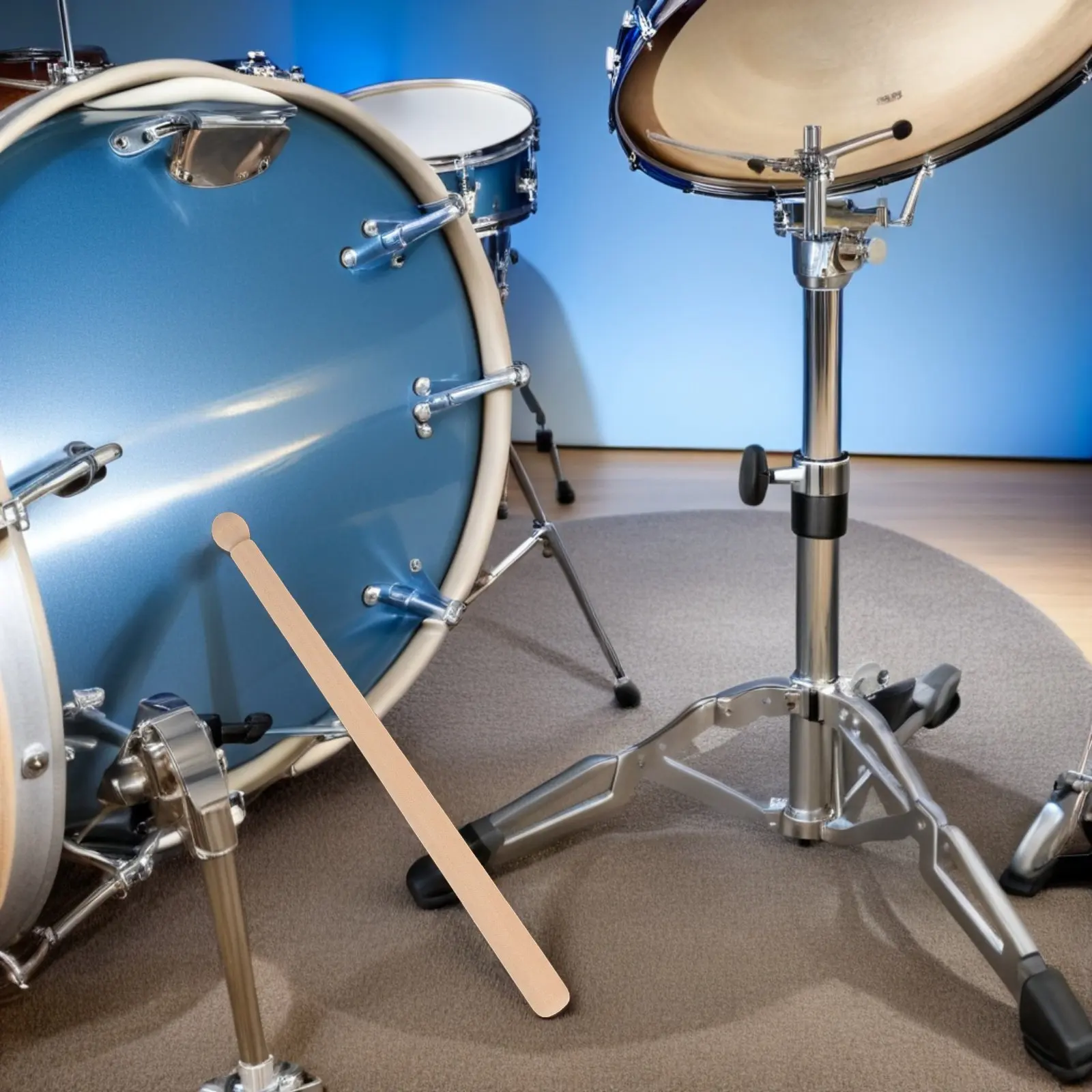 

8 шт. детских барабанных палочек из натурального дерева, ручной работы, гладкие, прочные, для электронных и традиционных барабанов