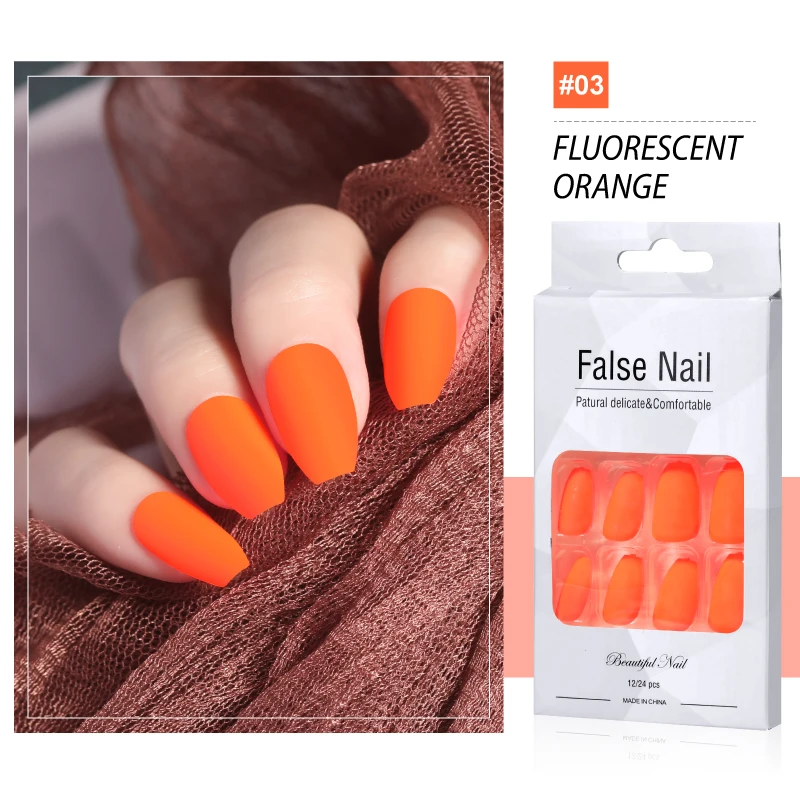 Luaa suggerimenti per Nail Art fluorescenti multiforme Glow-In-Dark unghie finte luminose balletto stampa sulle unghie Set lumache staccabili