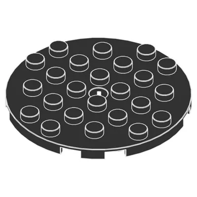 MOC 100PCS 11213 Round 6x6 Plate Board Base Brick With Holes Adaptive Building Block Diverting Toys Adults DIY Special Day Gifts