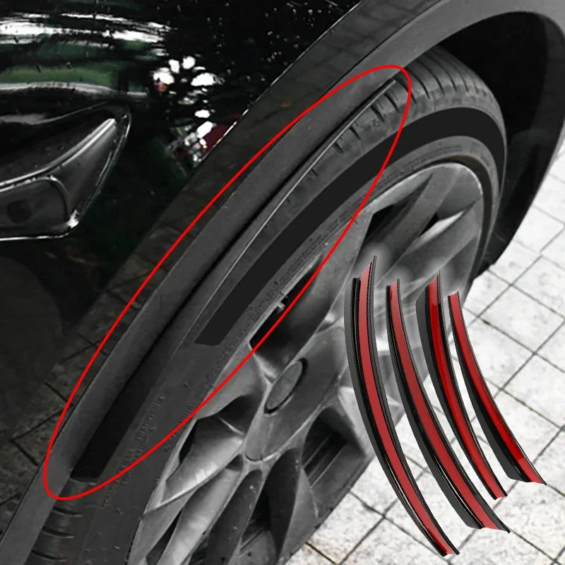 Front+Rear Car Wheel Eyebrow Fender Mudguard For Tesla Model Y 2021 Mud Flap Splash Guard Automotive Modification Accessories