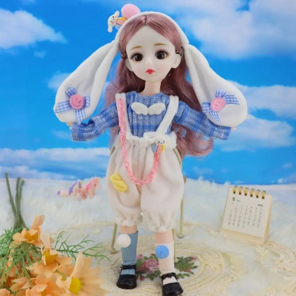 매력적인 눈을 가진 BJD 인형, 긴 머리, 공주 원피스 업 BJD 인형, 볼 조인트, 우아한 옷, 1/6 SD, 30cm